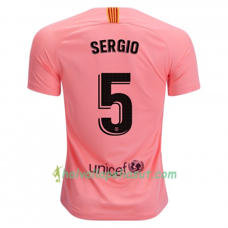 Jalkapallo Pelipaidat FC Barcelona Sergio Busquets 5 3 Paita 2018-2019 Lyhythihainen